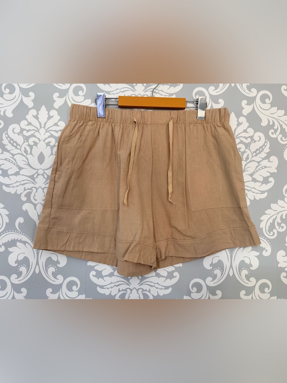 💫4/$25 • Women’s Casual Drawstring Tan Shorts - Picture 1 of 2